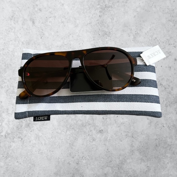 J. Crew Accessories J Crew Bondi Aviator Sunglasses In Tortoise